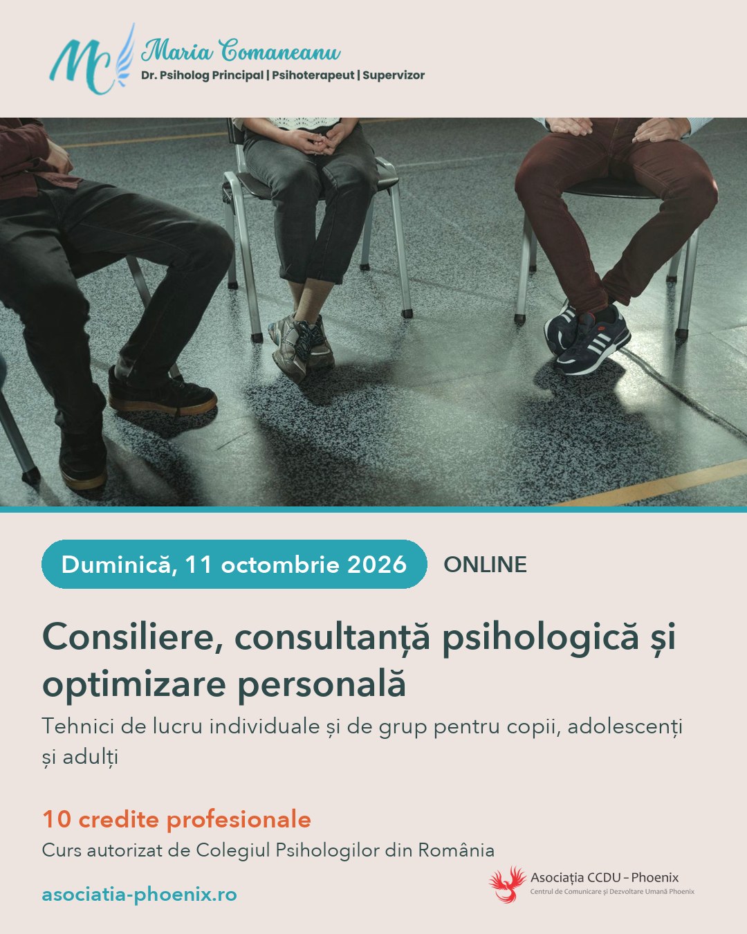 Curs 11.10: Consiliere, consultanță psihologică și optimizare personală
