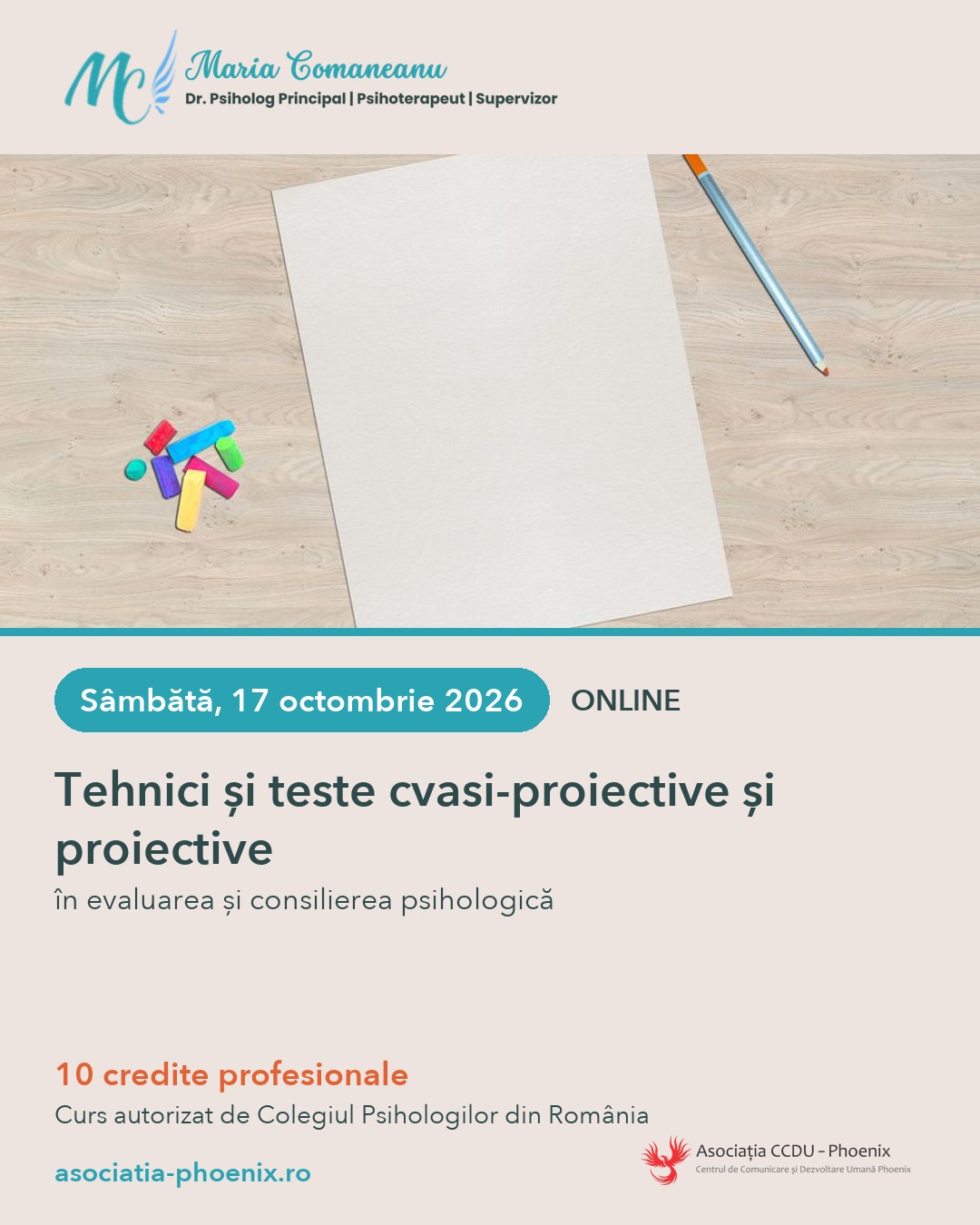 Curs 17.10: Tehnici și teste cvasi-proiective și proiective în evaluarea și consilierea psihologică